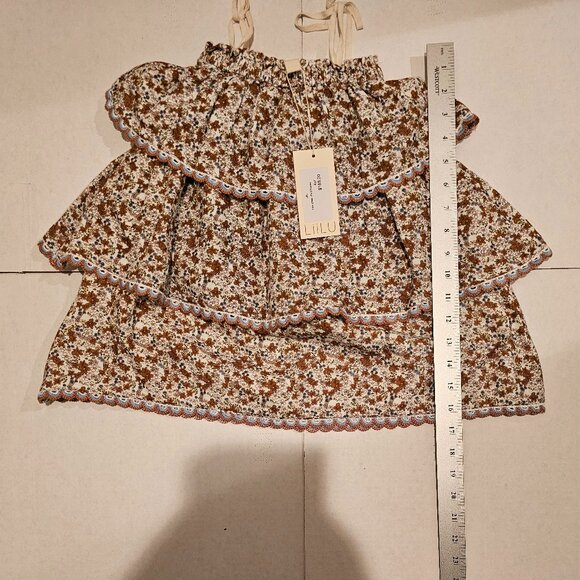 LIILU LITTLE GIRLS TIARA DRESS - FIELD FLOWERS - 2YR & 4YR - MSRP $169 - NWT - Picture 9 of 11